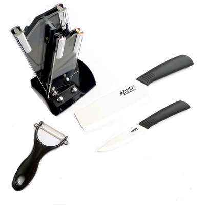 送料无料: 京セラ日本品质の4インチ6インチセラミックナイフの皮をむくナイフセラミック切削工具3 ピース