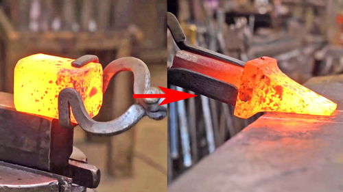 烤红一块钢锻造一个热切削工具,成本不划算,锻造是享受动手乐趣